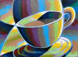 Cup 1 - 98, oil on canvas, 13x18, 1998