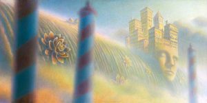 City Head Falls, oil on canvas, 19x36, 2005