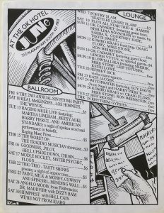 OK Hotel Calendar June 1995 original window poster. 22x17 inches photocopy 1995