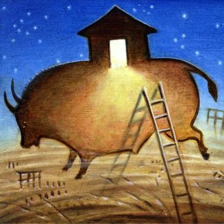 Bison House - download print printable at 5x5 and 8x8 inches